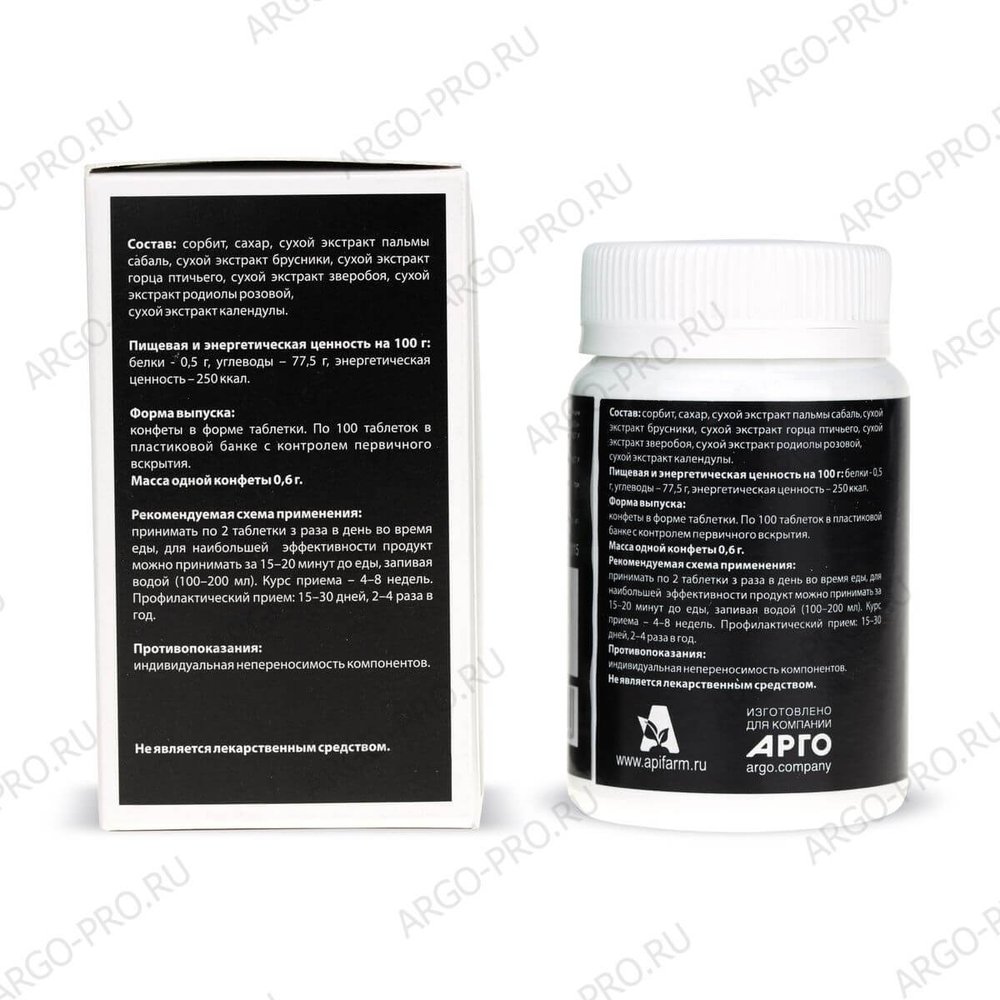Концентрат АргоМен, Апифарм (Арго) состав