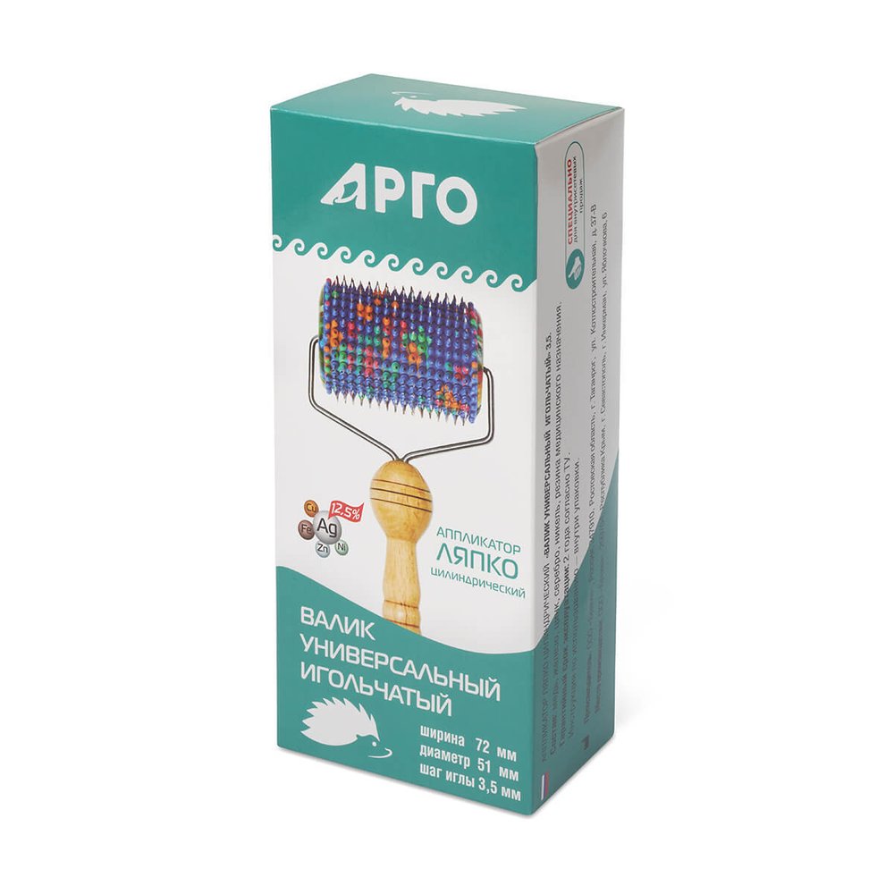 Валик Ляпко универсальный, Арго, (ш = 72 мм, D = 51 мм, шаг 3,5 мм)