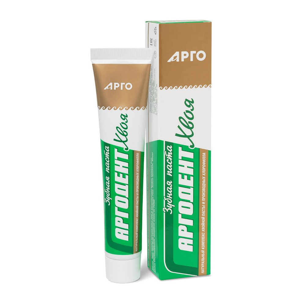 Зубная паста Аргодент Хвоя, ФитоЛайн (Арго), 75 мл