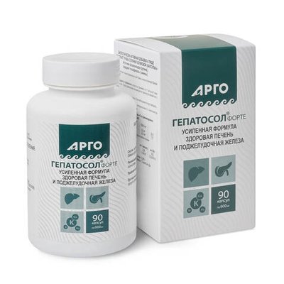 БАД Гепатосол форте, Биолит (Арго), 90 капсул