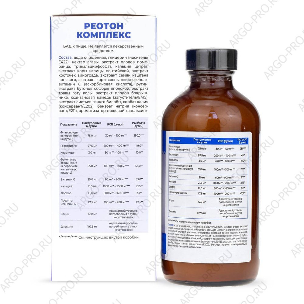 Реотон Комплекс коллоидная фитоформула Арго обзор