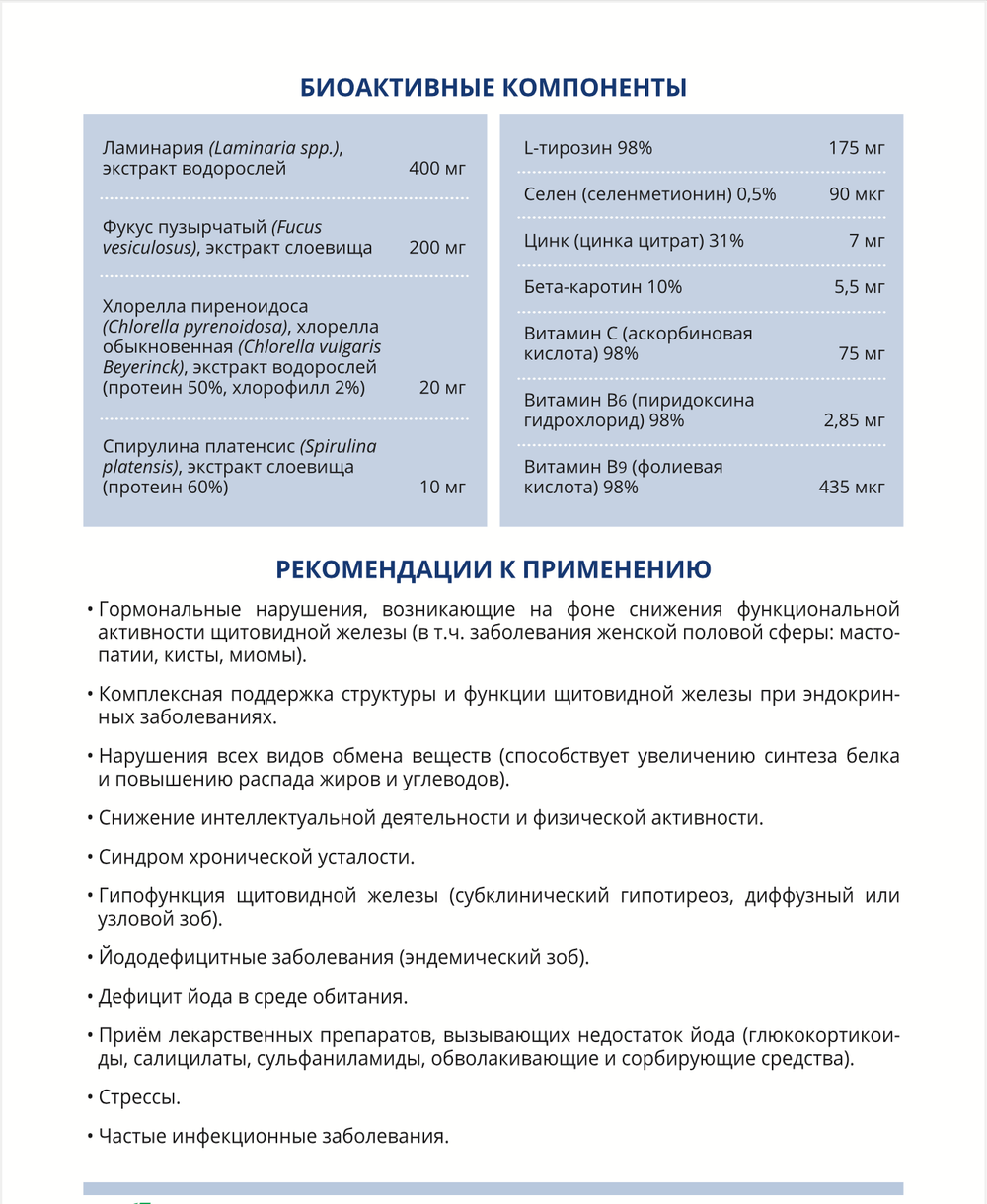 Тирео Саппорт состав и рекомендации