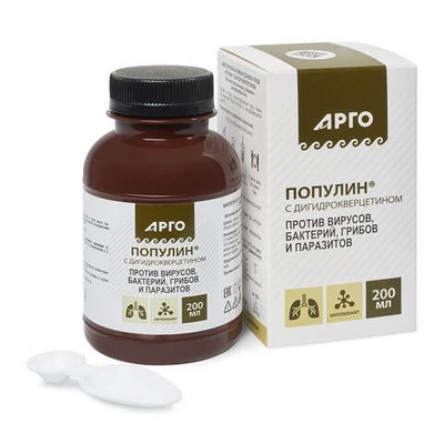 БАД Популин с дигидрокверцетином, Биолит (Арго), 200 мл