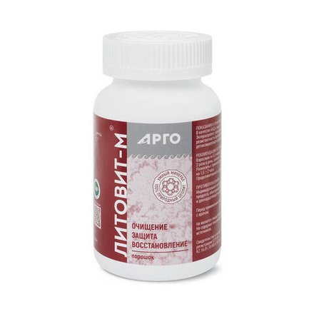 БАД Литовит М Цеолит природный 100%, Новь (Арго), 150 г