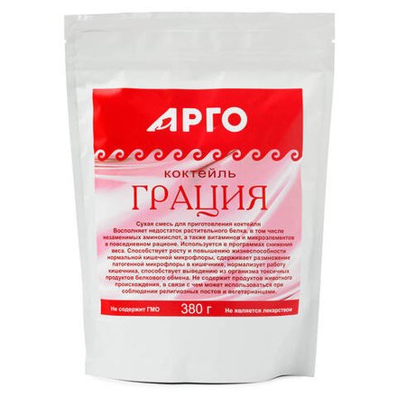 Коктейль Грация для похудения, Арго, 380 г