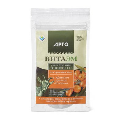 Смесь бурлящая для ванн ВитаЭМ, Арго ЭМ-1, 100 г