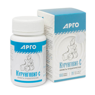 Конфеты пробиотические Курунговит-С (60 таблеток)