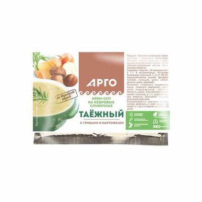 Крем суп Таежный с грибами и картофелем, Дэльфа (Арго), 30 г