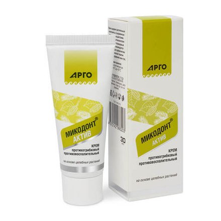 Крем Микодонт Актив противогрибковый, Биолит (Арго), 30 мл