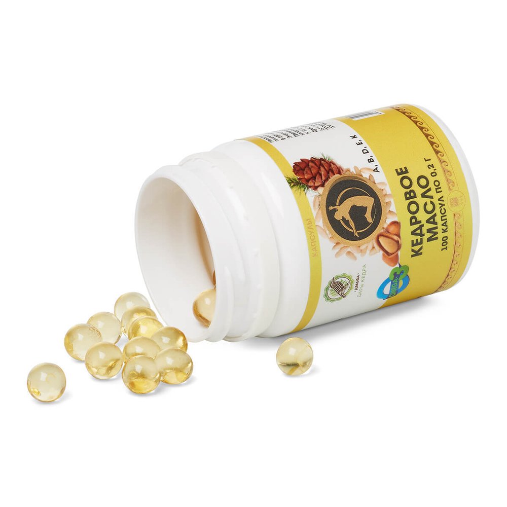 Масло кедровое 100% 100 капсул образец