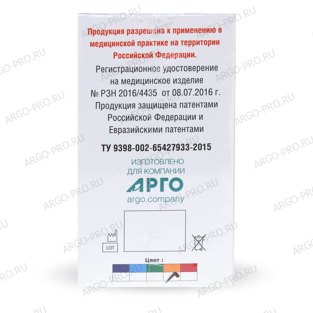 Аппликатор Ляпко Двойной шаг игл 5.8 мм ; размер 105 х 460 мм Арго