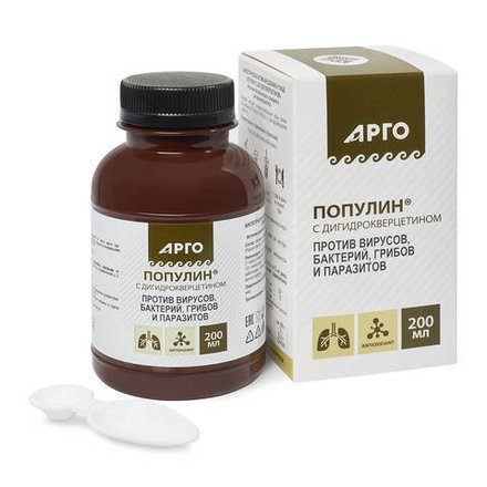 БАД Популин с дигидрокверцетином, Биолит (Арго), 200 мл
