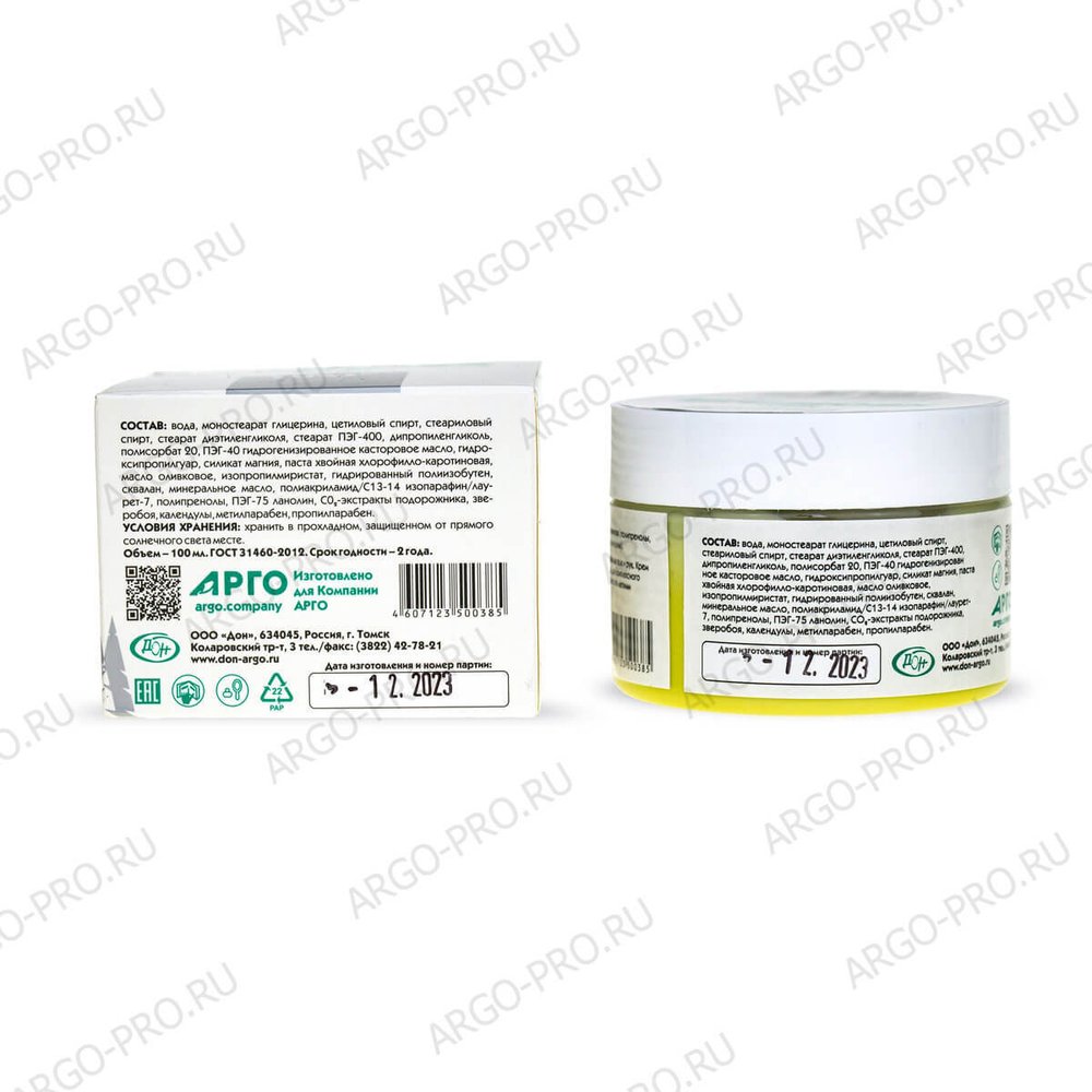 Крем регенерирующий Хвойный, Дон (Арго), 100 мл