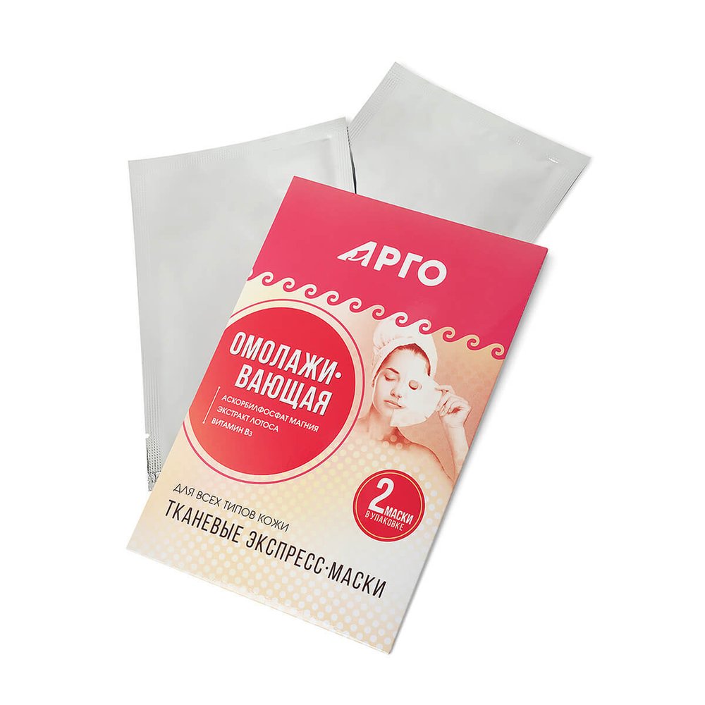 Маска тканевая Омолаживающая Арго