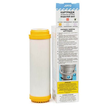 Картридж для фильтра под мойку Водолей-БКП смягчающий, Сибирь-Цео (Арго)