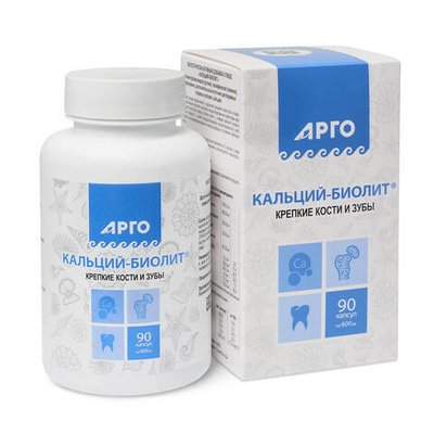 БАД Кальций Биолит, (Арго), 90 капс