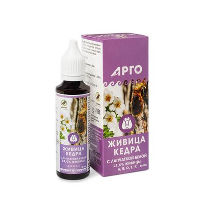 Масло Живица кедра 12,5% с лапчаткой белой, Дэльфа (Арго), 50 мл