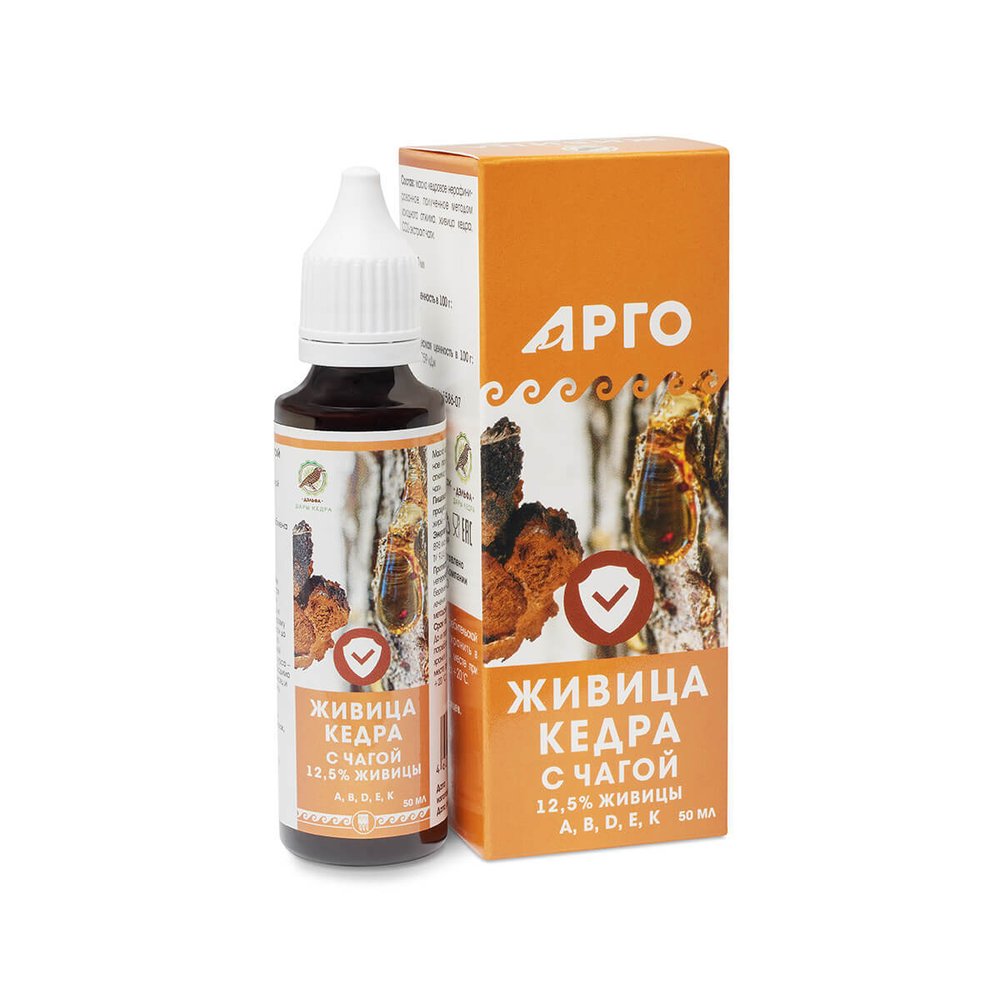 Живица кедра с чагой Арго