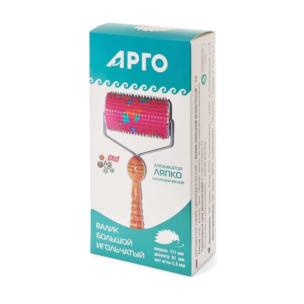 Валик Ляпко большой, Арго, (ш = 111 мм, D = 61 мм, шаг игл 5,0 мм)