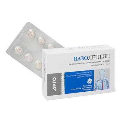 БАД Вазолептин, Апифарм (Арго), 50 таб