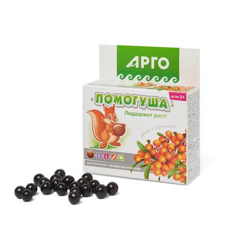 Драже детское Помогуша облепиха, Юг (Арго), 80 г