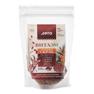 Скраб очищающий ВитаЭМ, Арго ЭМ-1, 300 г