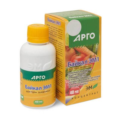 Удобрение Байкал ЭМ1 концентрат, Эм-Центр (Арго), 40 мл