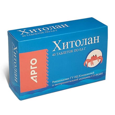 Хитолан (Хитозан), Апифарм (Арго), 40 таб