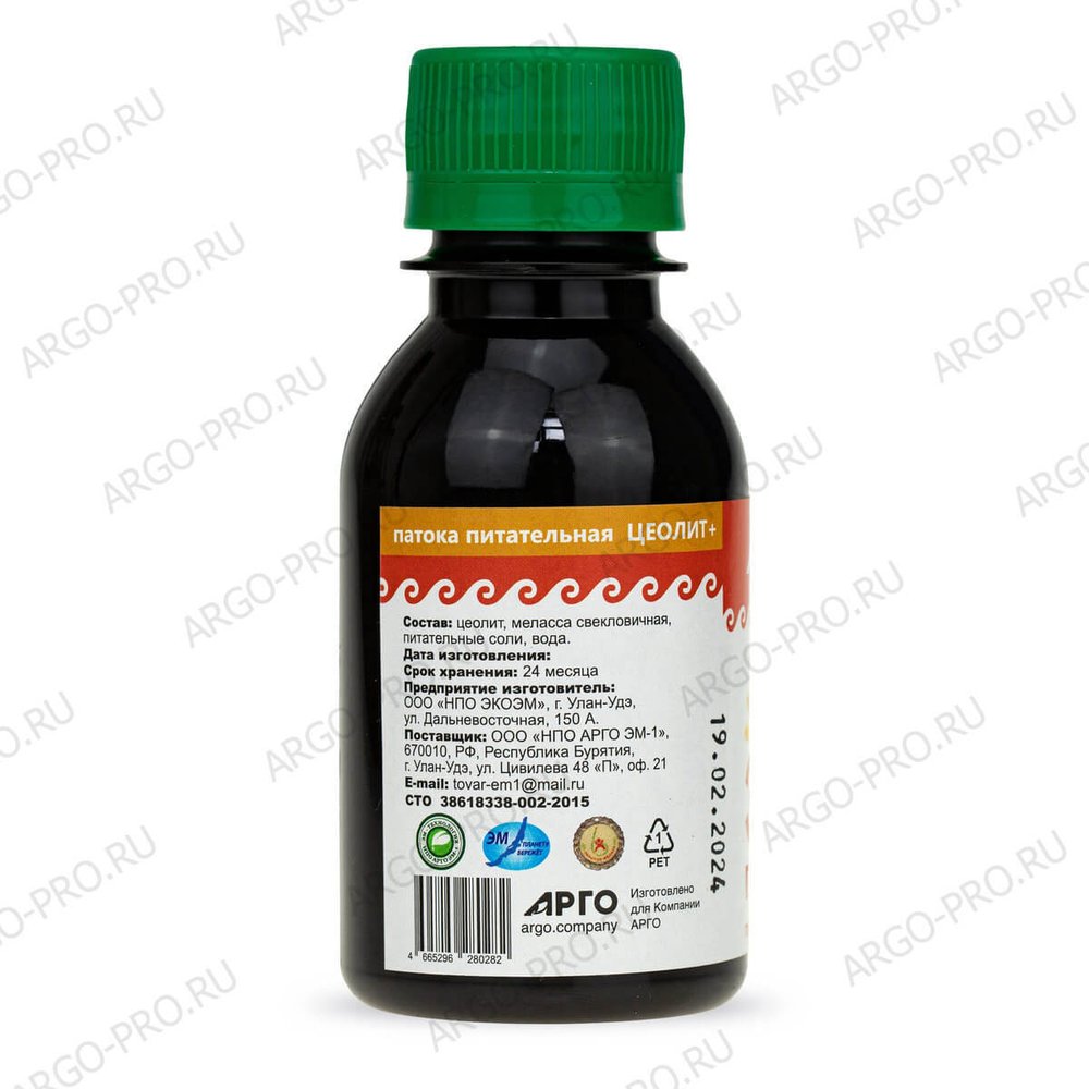 Питательная среда ЭМ-патока, Арго ЭМ-1, 100 мл