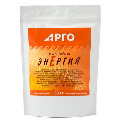 Коктейль Энергия белковый, Арго, 380 г