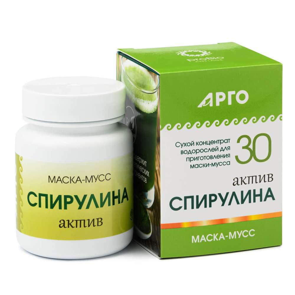 Маска косметическая сухая Спирулина актив