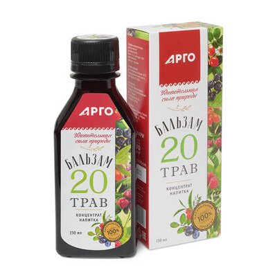 Концентрат напитка Бальзам 20 трав, Апифарм (Арго), 150 мл