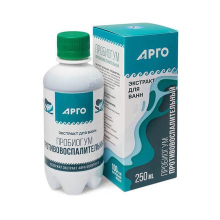 Экстракт для ванн Пробиогум Противовоспалительный, Арго ЭМ-1, 250 мл