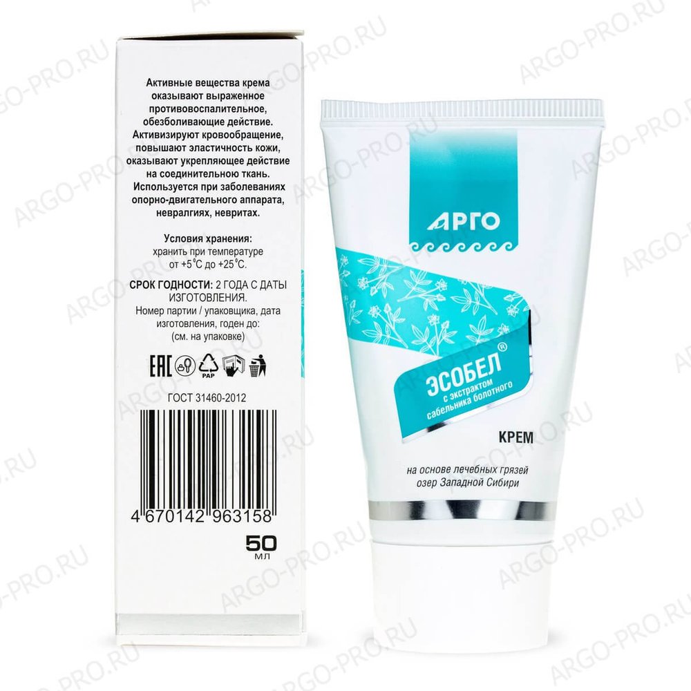 Крем массажный с экстрактом сабельника Эсобел обзор