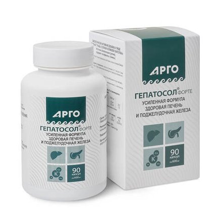 БАД Гепатосол форте, Биолит (Арго), 90 капсул