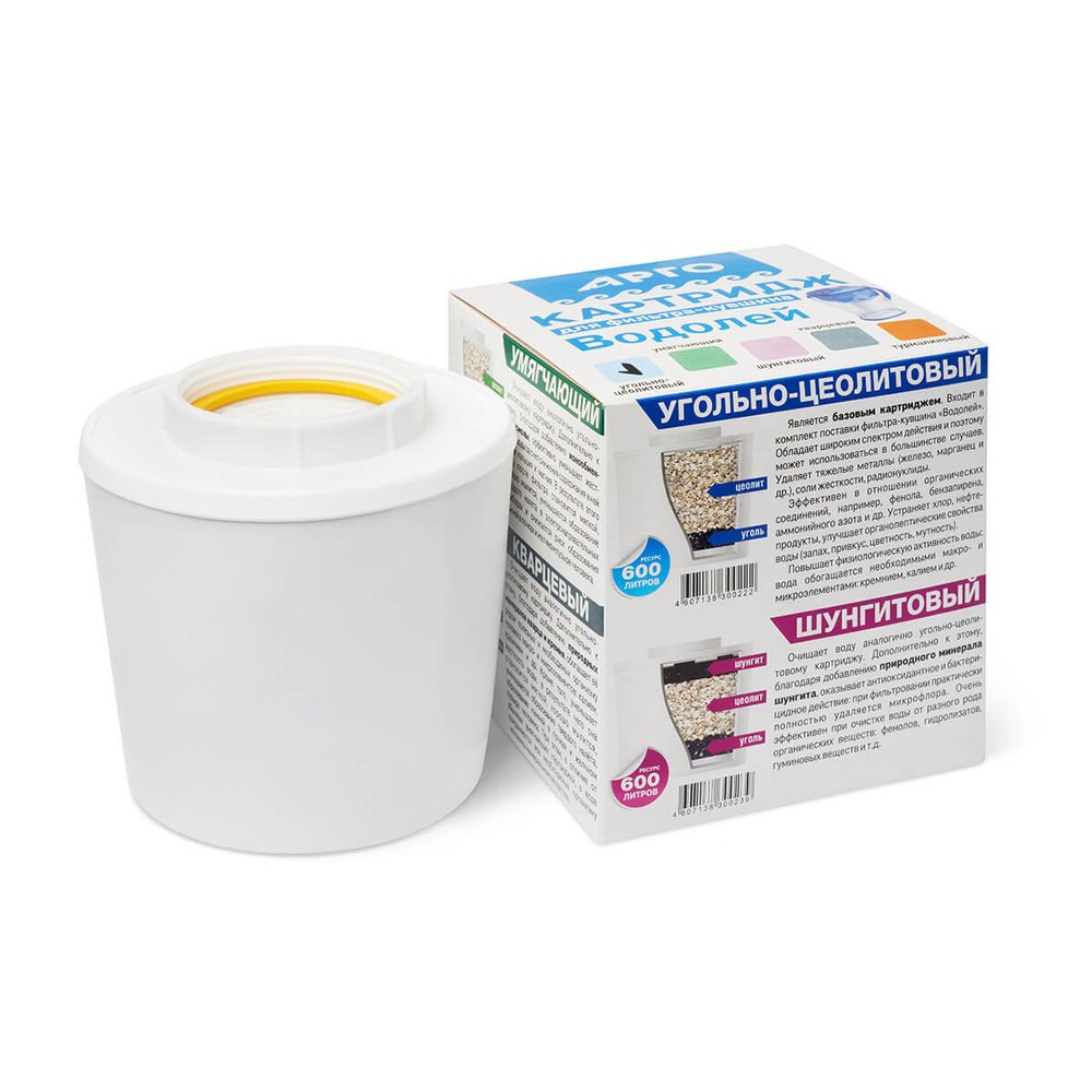 Картридж для фильтр-кувшина Водолей угольно-цеол, Сибирь-Цео (Арго)