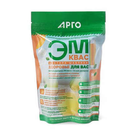 ЭМ-Квас доктора Шаблина 2 в 1, Эм-Центр (Арго), 100 мл + 100 мл