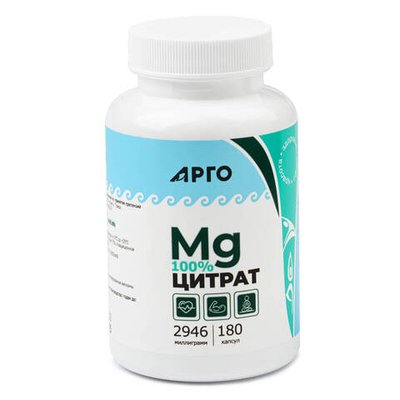 БАД Магний цитрат, Биолит (Арго), 180 капс